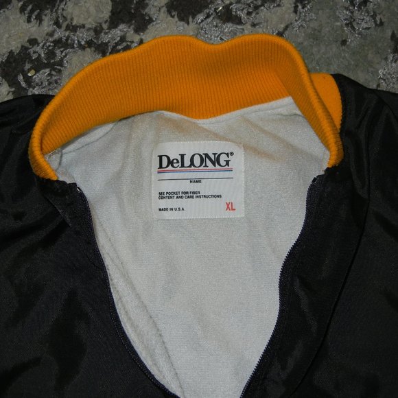 Vintage DeLong - Pittsburg Steelers NFL - 1/4 Zip Pullover Jacket Made In USA - Picture 3 of 6